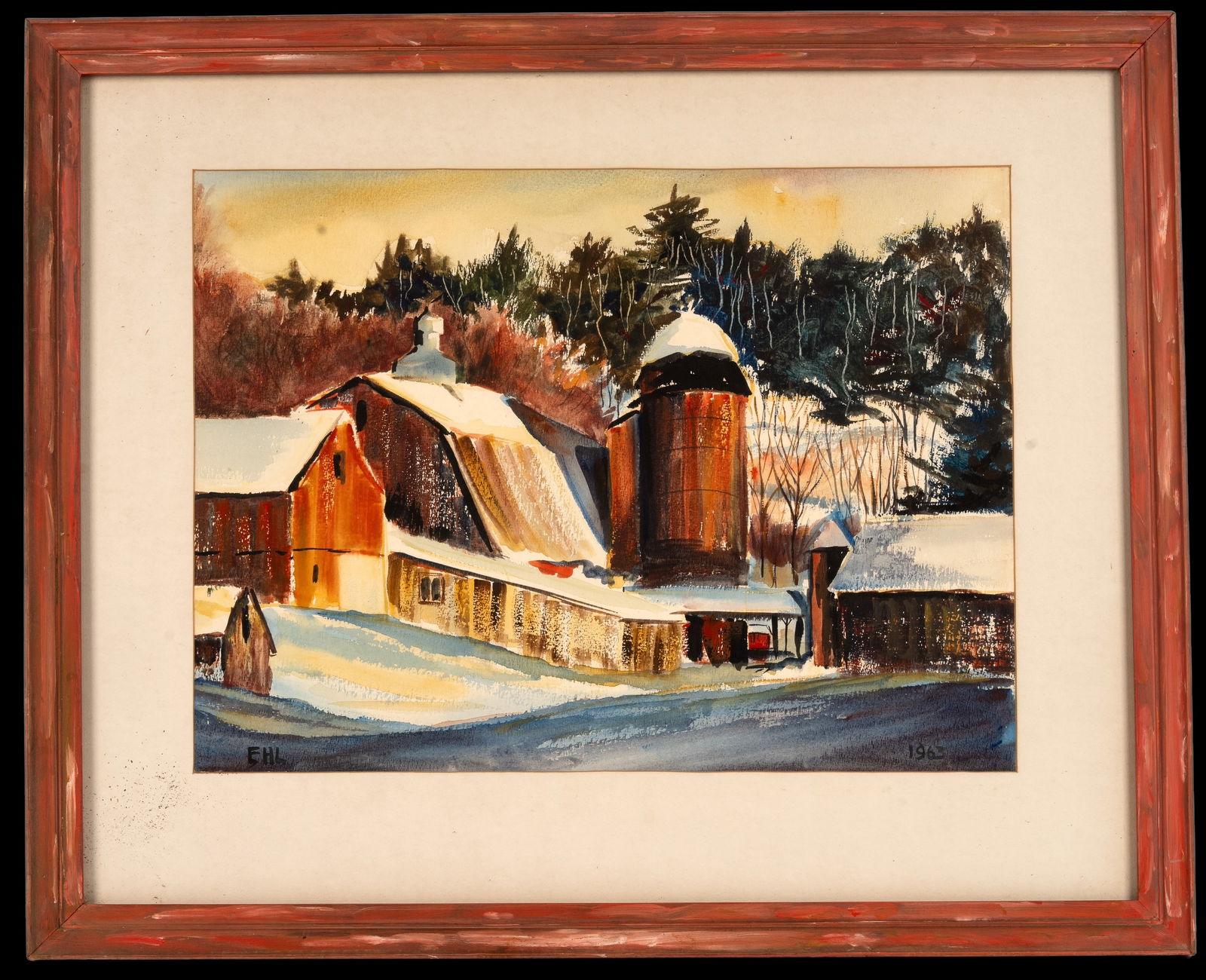 "Ashfield Barns" by Elizabeth Howe Lincoln (1 of 9)