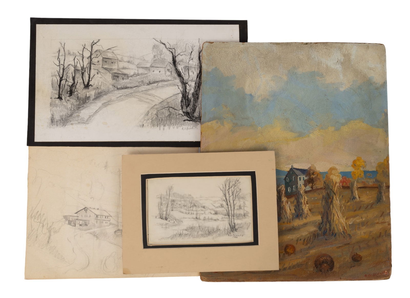 R.D. Schultz (AM 1915-2007) Painting & Drawings (1 of 9)