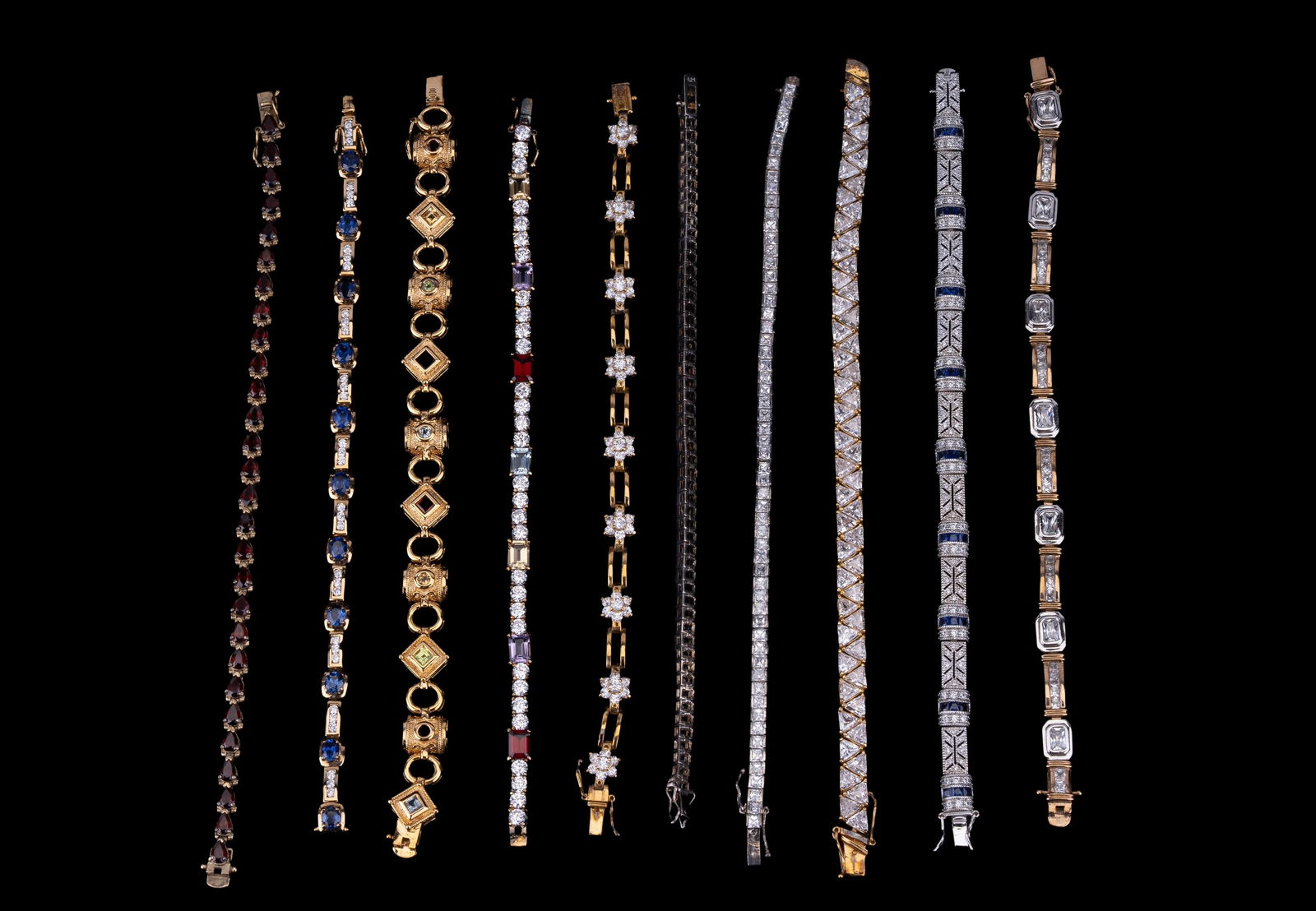 Sterling Silver Semi-Precious Bracelets (10) (1 of 6)