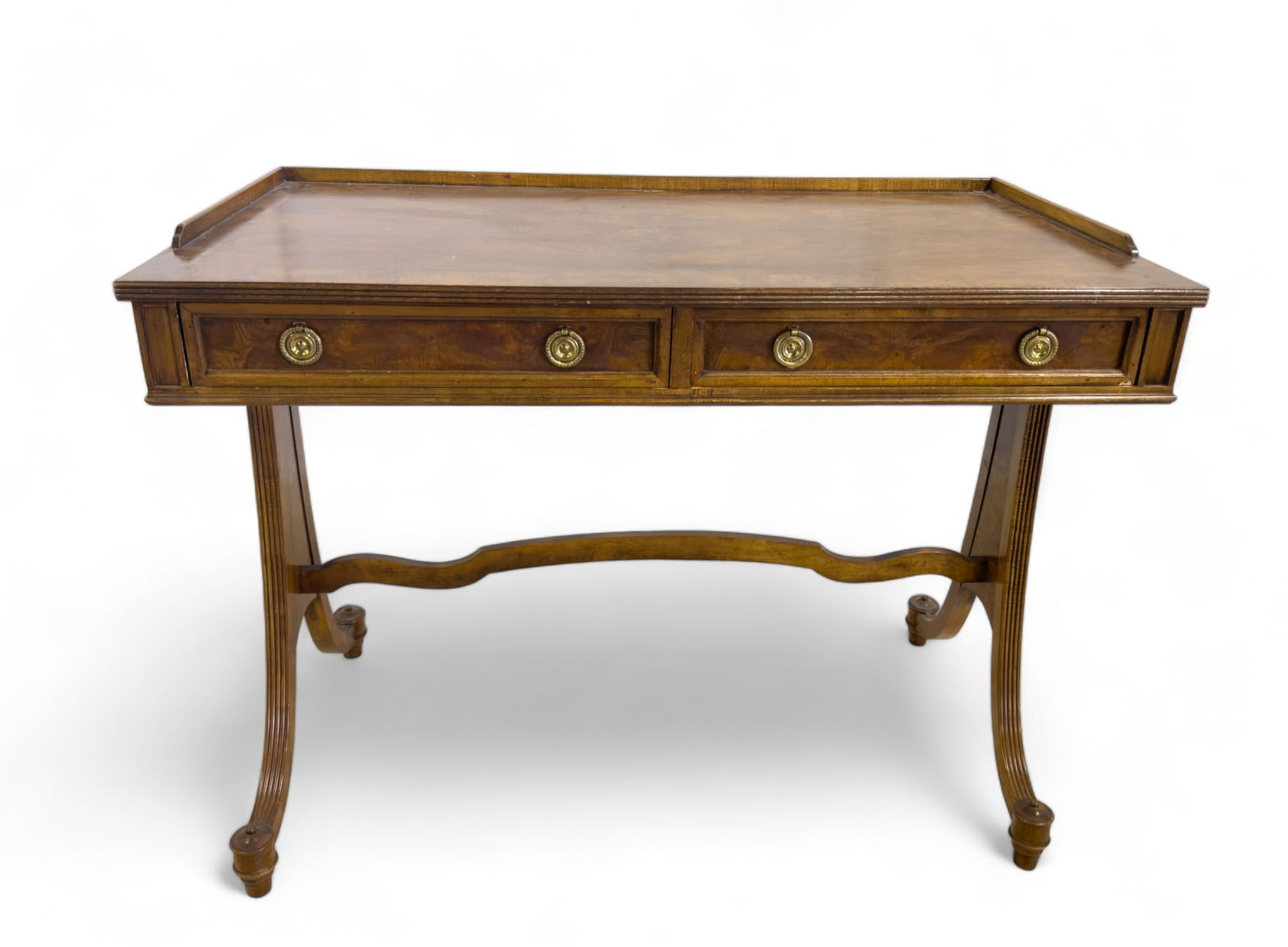 Baker Furniture Co. Desk w/ 2 Drawers (1 of 9)