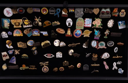 Vintage Pins with Various Themes