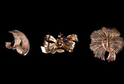 Designer Brooches by Trifari and Coro