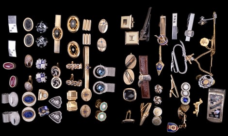 Vintage Cufflinks, Tie Bars, and Tie Tacks