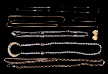 Costume Jewelry, Several Gold Filled Pieces