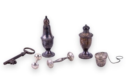 Antique Sterling & Key