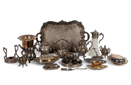 Antique Silverplate Set