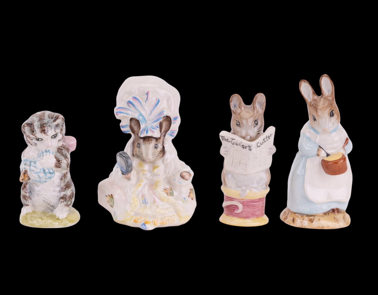 Beatrix Potter figurines: Beatrix Potter figurines, 4. Marked Royal Albert, England.