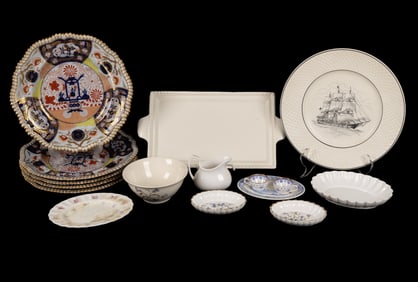 Spode Imari Style plates and others