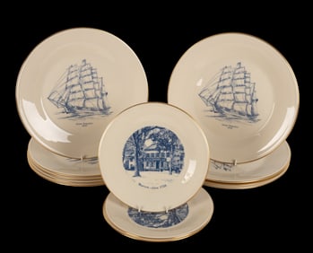 Lenox Tall Ship & Morven Plates (12 Pcs)