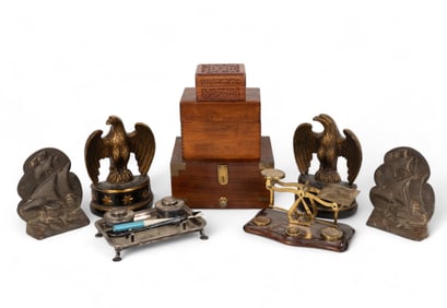 Vintage Bookends, Deskset, Other Americana