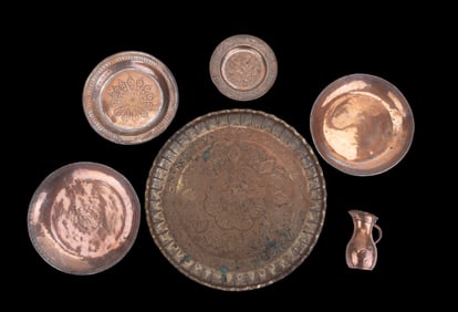 Egyptian Hammered Damascene & Copperware
