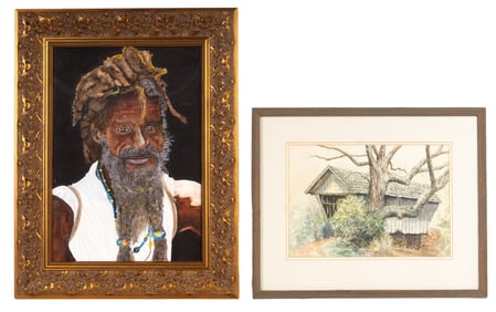 Original Portrait and Landscape Watercolors (2)