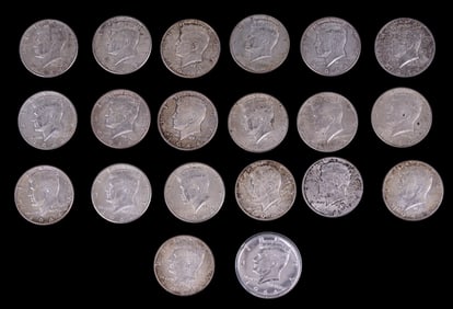 US 1964 Silver Kennedy Half Dollars