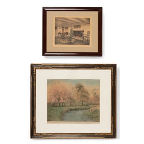 Antique Framed Wallace Nutting Prints (2)