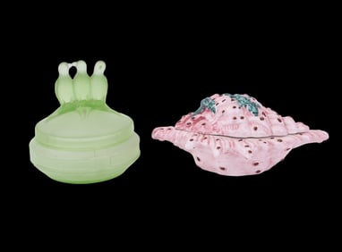 Vintage Depression Glass & Italian Pottery