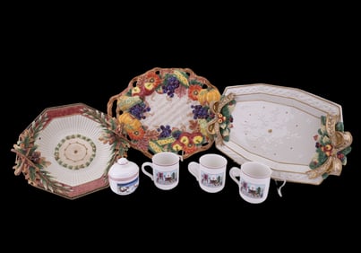 Fitz + Floyd Seasonal Platters+ V. Boch