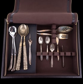 Silverplate + Reed & Barton Flatware Box