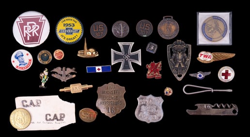 Vintage Badges, Medals & Pinbacks