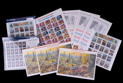 US Postage Stamp Sheets