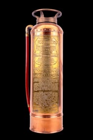 Antique Brass Fire Extinguisher