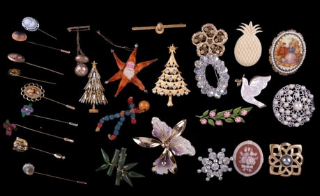 Designer Brooches & Stick Pins