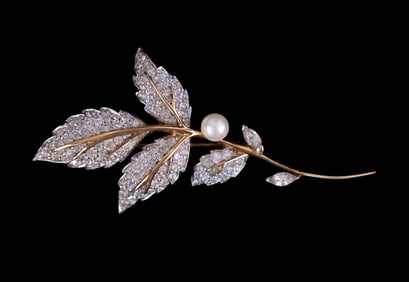 Jomaz Pearl Brooch