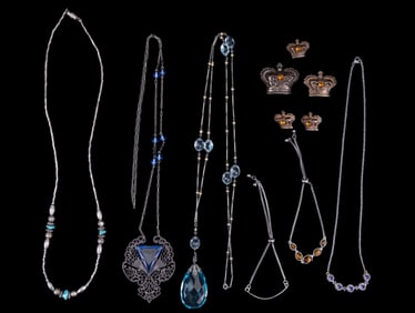 Sterling Necklaces, Earrings, Pins & Bracelets