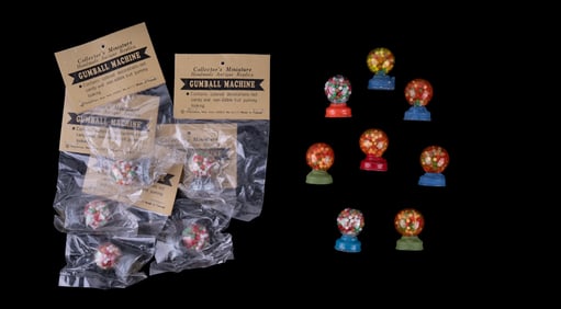 Vintage Dollhouse Mini Gumball Machines (13)