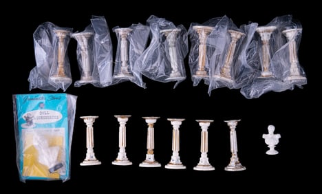 Dollhouse Pedestals and Busts (16 pcs)