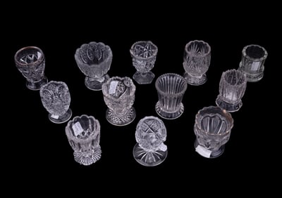 Antique EAPG Footed Toothpick Holders