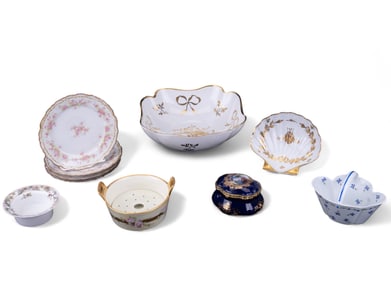 Antique / Vintage Signed Porcelain w/ HL, More