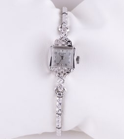 Bulova 14K White Gold Diamond Watch