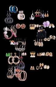 Asian Marked, Monet & Other Costume Earrings