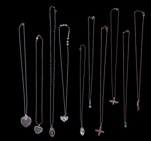 Sterling Silver Necklaces (10)