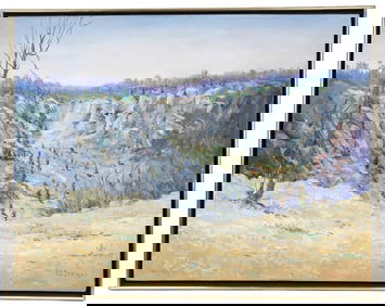 R.D. Schultz (AM 1915-2007) Oil Landscape Painting