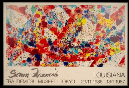 Sam Francis Louisiana 1987 Print