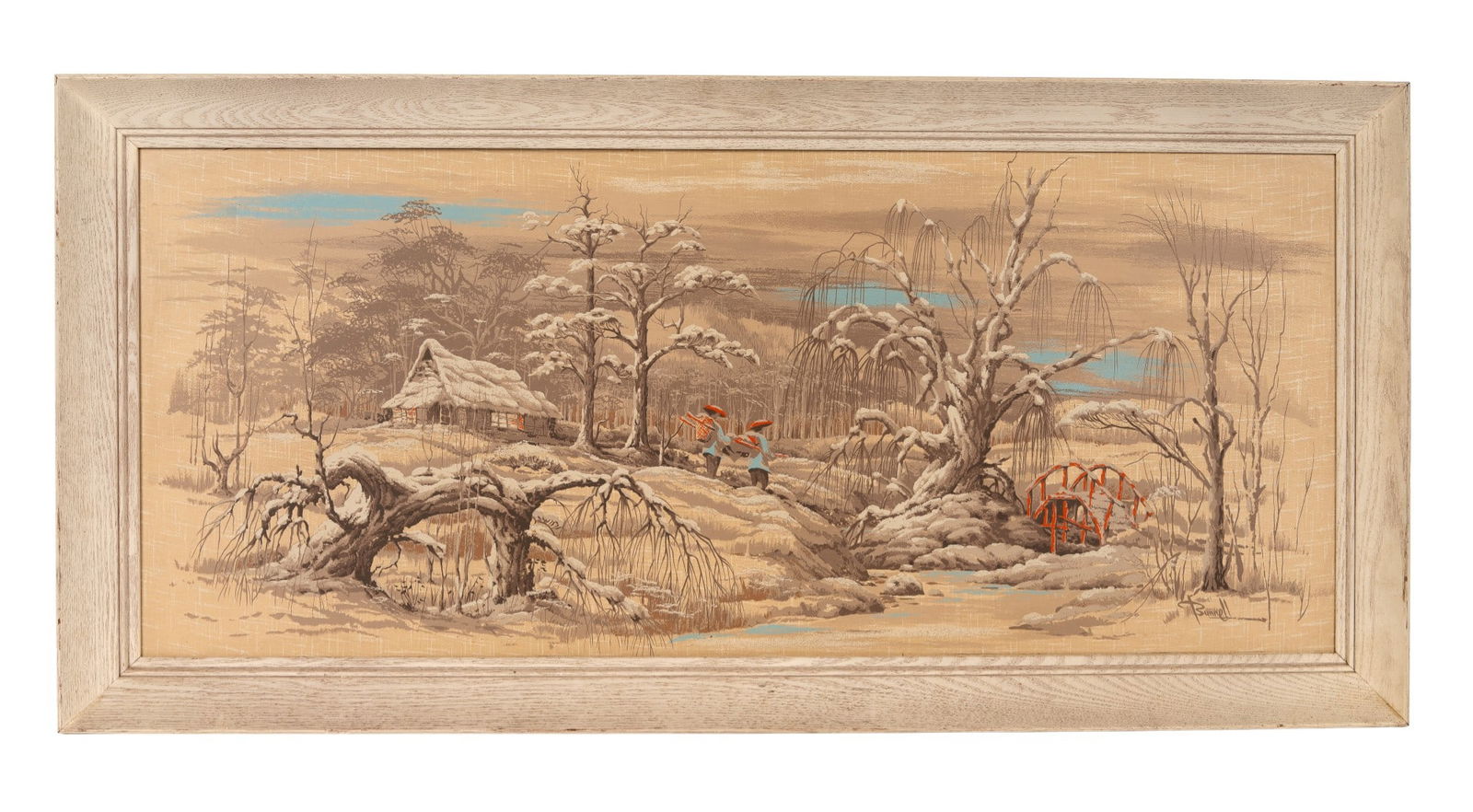 Vintage James Bunnell Winter Scene Serigraph (1 of 8)