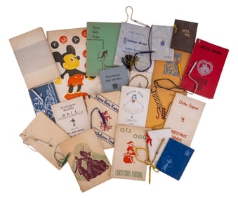 Vintage College and High School Dance Cards