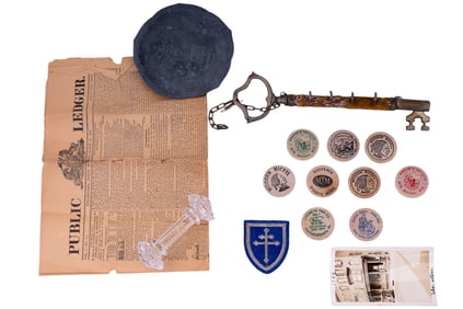 Wooden Nickels, Crystal Knife Rest, More