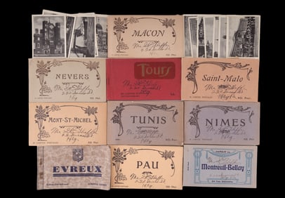 Antique Real Photo French Postcard Albums