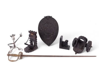 Vintage Brutalist / Medieval Style Decor