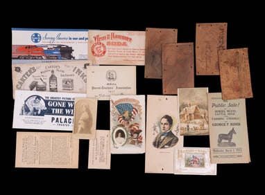 Antique Ephemera, Ink Blotters, & Postcards (17)
