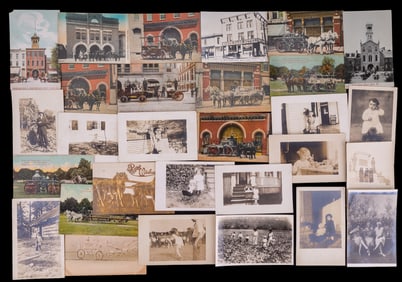 Antique York, PA Firefighting Photo Postcards