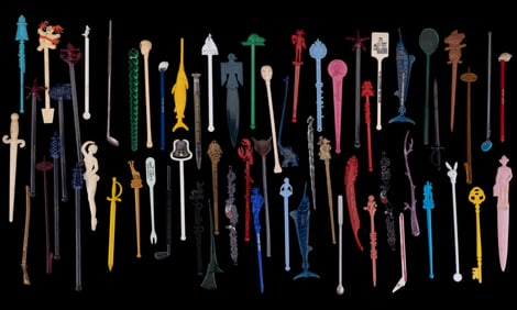 Vintage Plastic Swizzle Sticks (60+)