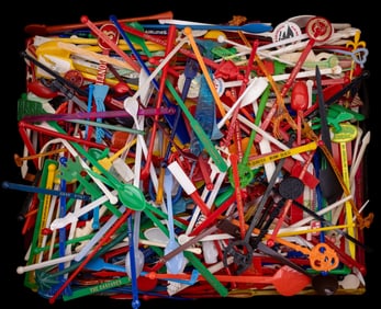 Vintage Advertising Plastic Swizzle Sticks (>250)