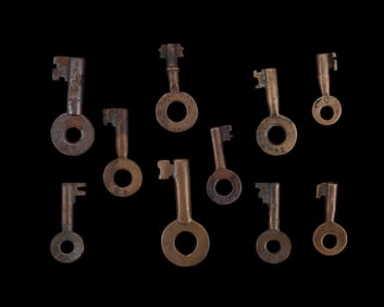 Antique Railroad Keys (10)