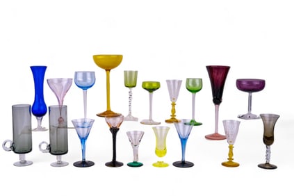 Hand Blown & Decorative Stemware (23 Pc.)