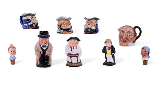 Vintage Figural Porcelain Vessels & Stoppers