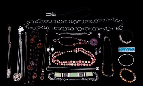 Various Silvertone & Other Costume Jewelry