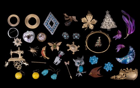 Vintage Brooch & Earring Collection